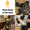 Black Gold Balloons Garland Kit, 100Pcs Black Gold Metallic Chrome and Gold Confetti Balloons Arch with Tape for New Year 2026,Wedding, Birthday,Graduation,Special Events Party Decoration